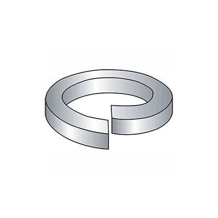 #10 Hi-Collar Split Lock Washer - .2/.193in I.D. - .047in Thick - Steel - Zinc - Pkg Of 100